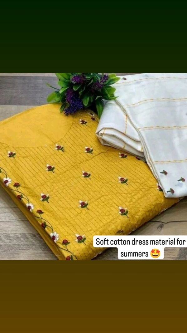 Soft cotton dress material